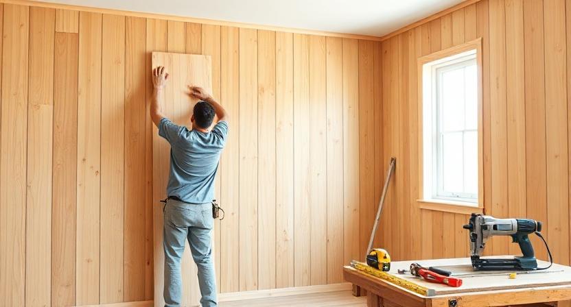 Подготовка к монтажу вагонки